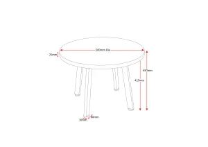 RL Eternity Metal Leg Round Coffee Table thumbnail 4