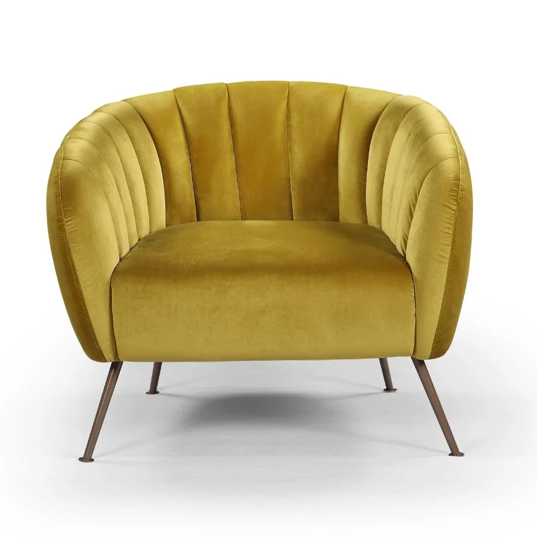 BT Monet Velvet Upholstered Accent Chair