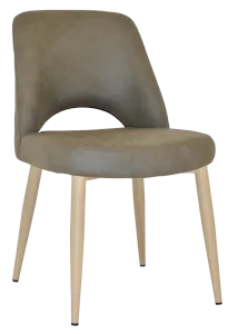 EZ Albury Birch Stained Metal Leg Upholstered Hospitality Dining Chair thumbnail 18