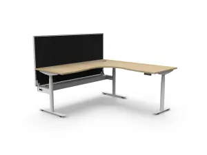 RL Halo Plus Motorized Height Adjustable Corner Workstation with SHUSH30 Screen thumbnail 5
