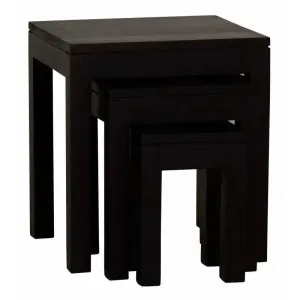 CT Amsterdam Solid Mahogany Timber Nest of Tables thumbnail 5