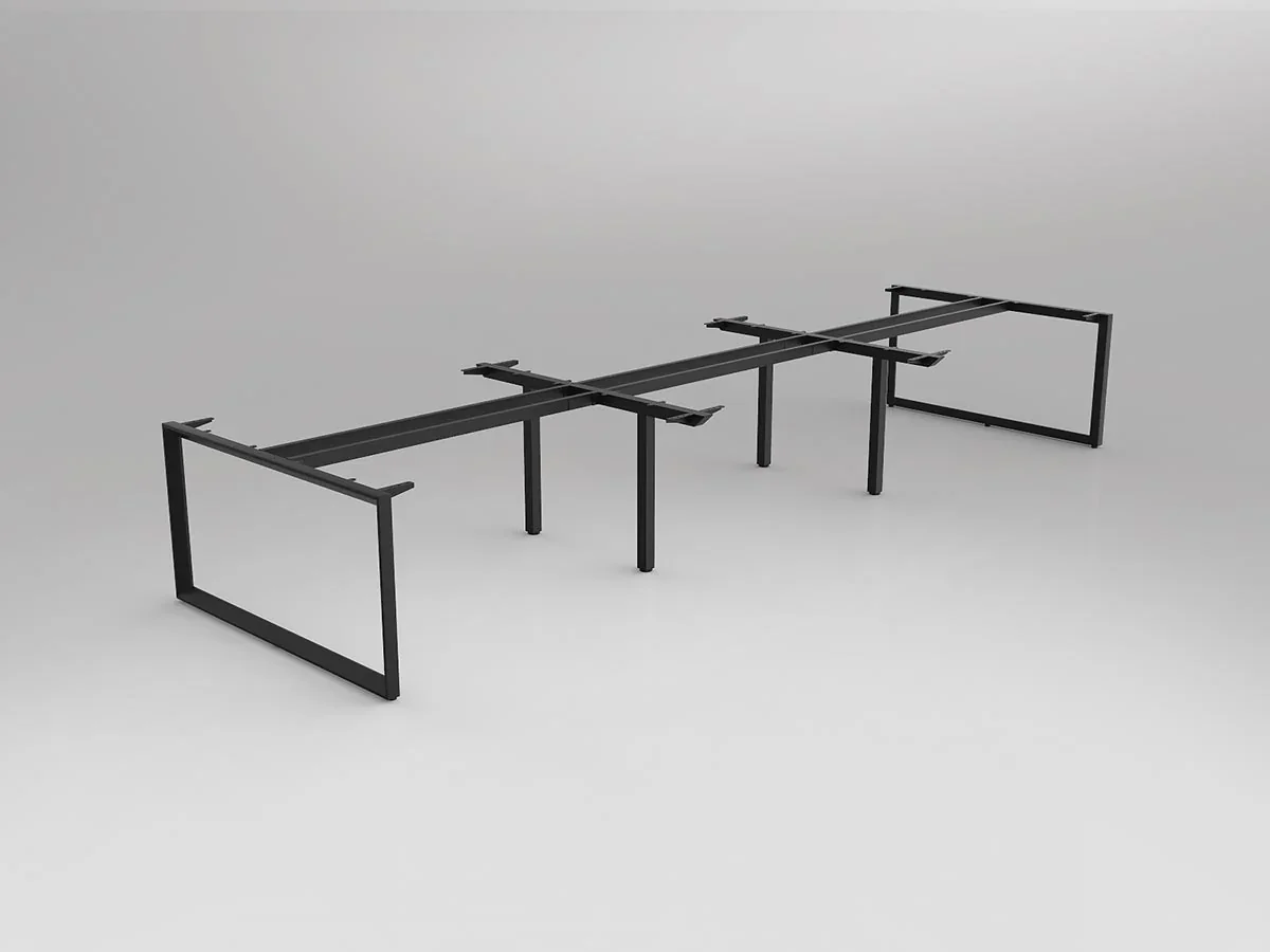 OL Anvil Double Sided 6 User Desk Frame