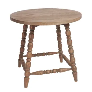 SH Nobbin Timber Round Side Table thumbnail 1