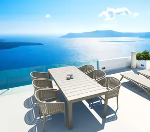 FL Siesta Portofino Hospitality Outdoor Stackable Armchair thumbnail 7