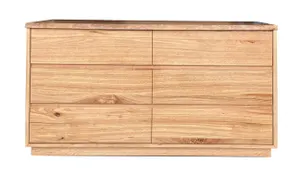 MD Nancy Solid Timber 6 Drawer Low Chest thumbnail 1