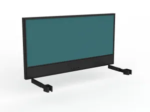 OL Studio Screen with Ducting for Agile Individual Desk – Splice Fabric with Black Frame thumbnail 13