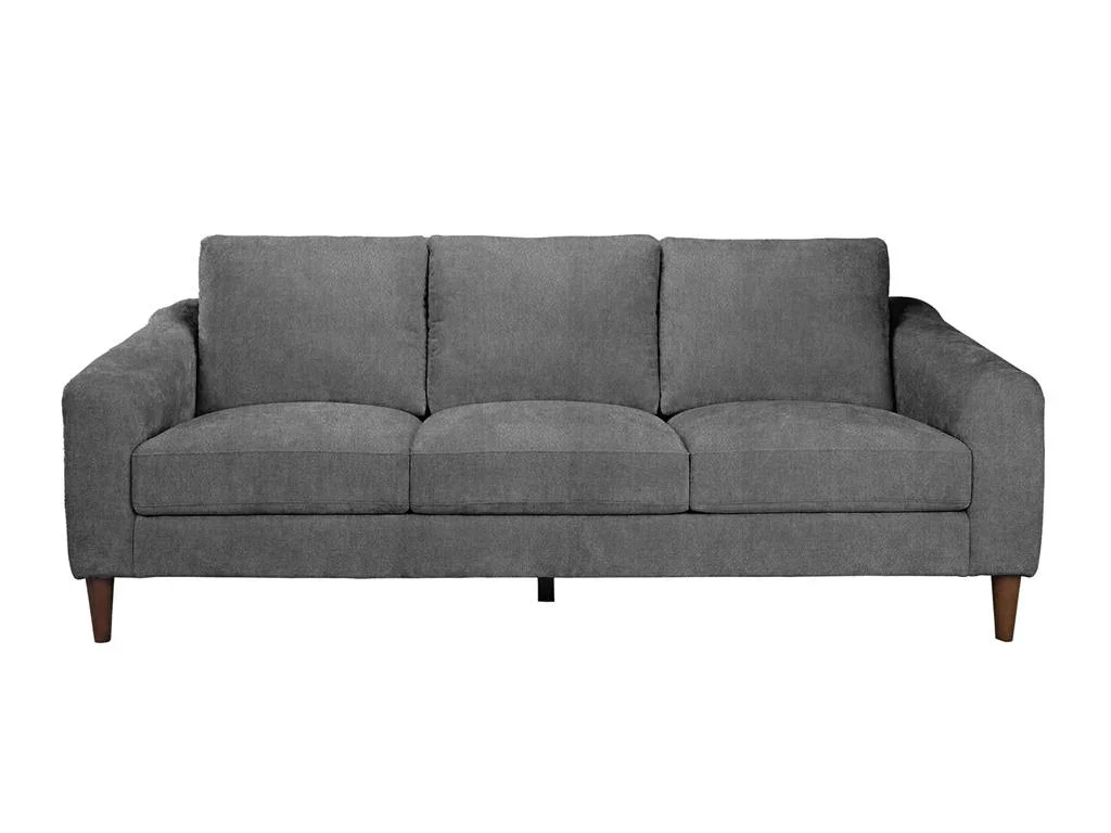 VI Lily Fabric Upholstered Timber Leg 3 Seater Sofa