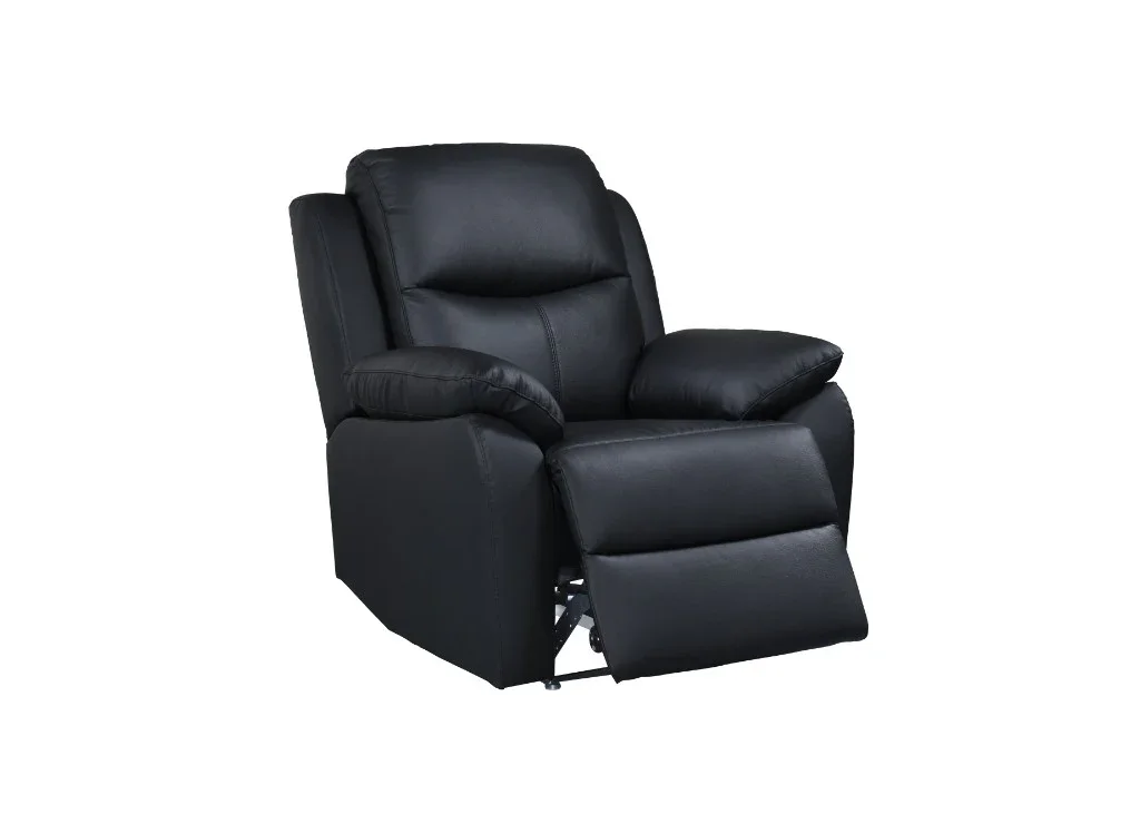 VI Sussex Leather Upholstered Single Seater Recliner Lounge
