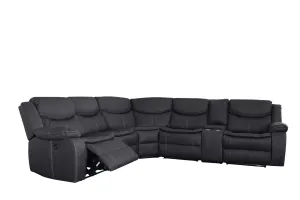 BT Otto Fabric Power Motion 5 Seater Electric Recliner Corner Lounge thumbnail 7