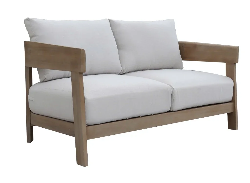VI Broome Solid Timber 2 Seater Outdoor Lounge with Cushion
