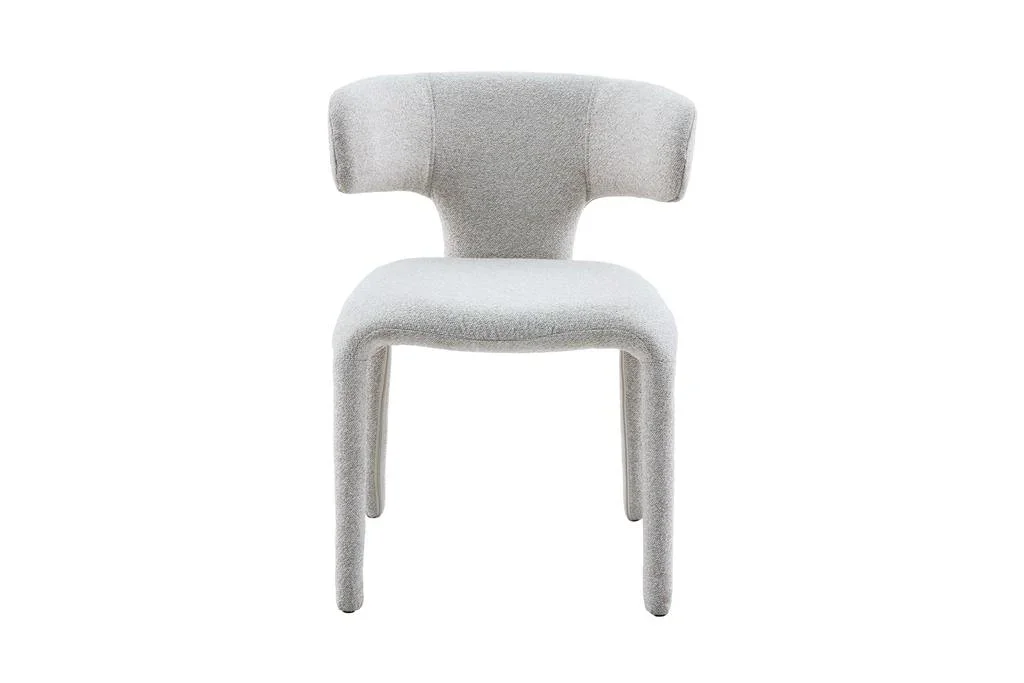 VI Haven Fabric Upholstered Metal Leg Dining Chair
