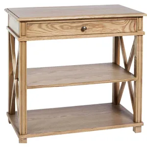 SH Mateo Solid Timber 1 Drawer Large Bedside Table thumbnail 2