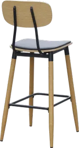 FL Austin Vinyl Seat Steel Legs Hospitality Barstool thumbnail 4
