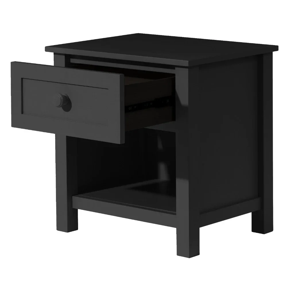 VI Jesse Solid Timber 1 Drawer Bedside Table