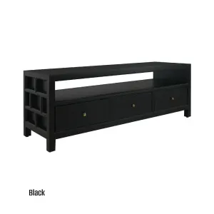 CR Evan Solid Timber 3 Drawer TV Unit thumbnail 3