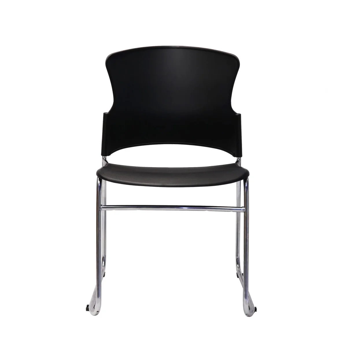 RL Zing Chrome Sled Base Stackable Visitor Armchair