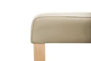 VI Highland PU Leather Upholstered Timber Legs Dining Chair thumbnail 3