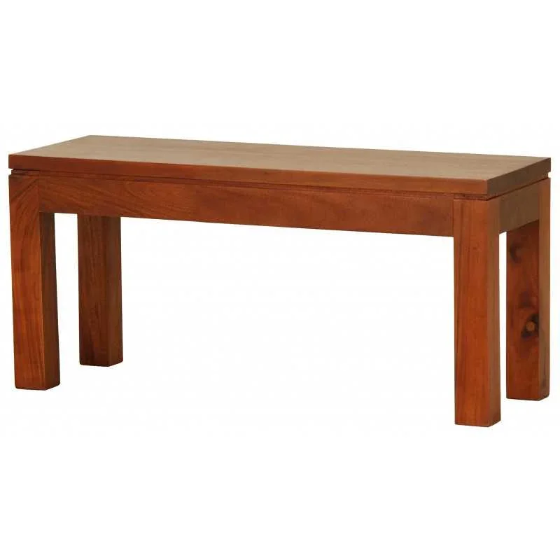 CT Amsterdam Solid Mahogany Timber Dining Bench 90cm
