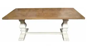 MF Kensington Solid Elm Timber Dining Table thumbnail 3