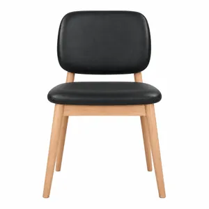 MD Dandy Leather Upholstered Timber Leg Dining Chair thumbnail 2