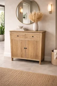 MF Crown Solid Timber 2 Drawer 2 Door Cabinet thumbnail 3