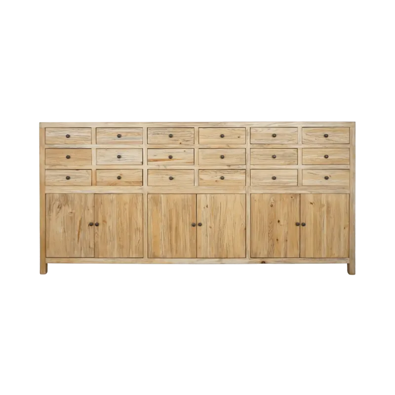 CR Sonoma Solid Timber 18 Drawer 6 Door Filing Cabinet Cupboard