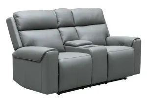 EL Jennitte 2 Seater Recliner Sofa Rhino Jet Black thumbnail 1
