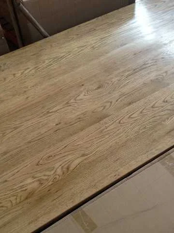 MF Solid Oak Timber White Base Dining Table - 180cm