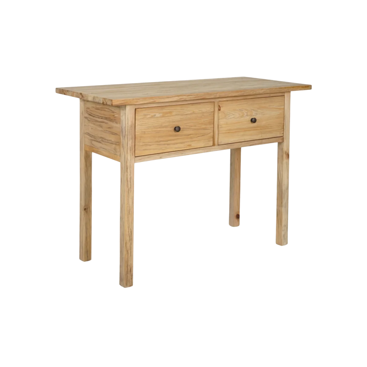CR Sonoma Solid Timber 2 Drawer Console Table
