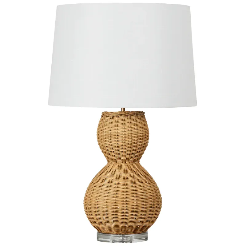 SH Claire Rattan Base Table Lamp