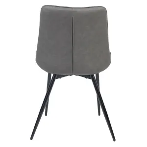 VI Giselle PU Leather Upholstered Metal Leg Dining Chair thumbnail 5