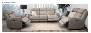 VI Angus Fabric Upholstered 2 Seater or Single Seater Electric Recliner Sofa thumbnail 6