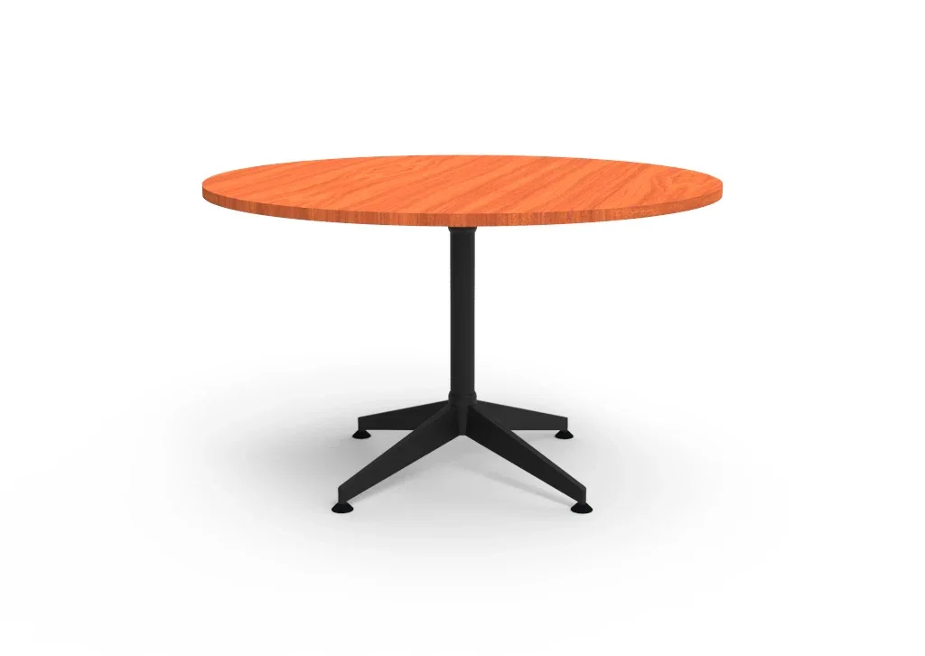 RL Typhoon Black Base Round Meeting Table