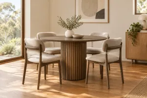 MD Hobart Solid Timber Round Dining Table thumbnail 2