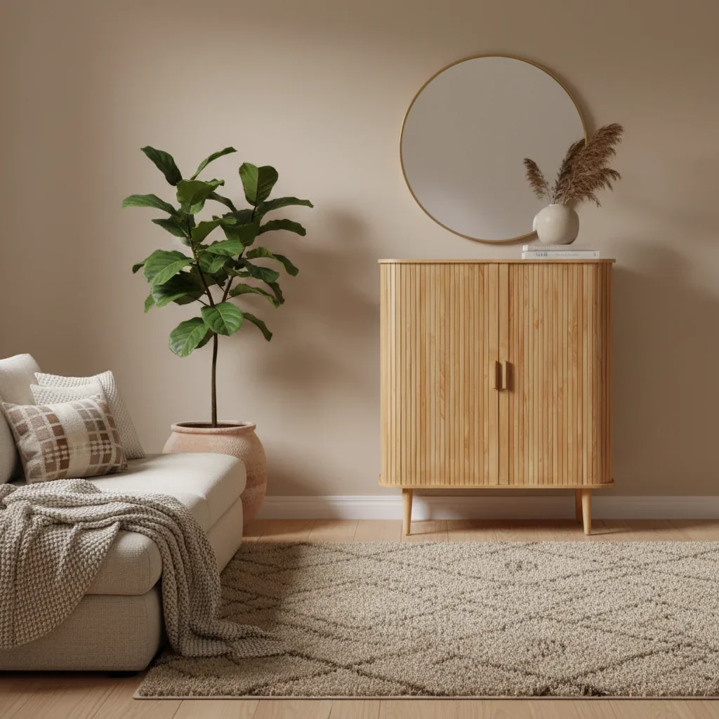 BT Melba 1mW Cabinet Timber Slat Sliding Door