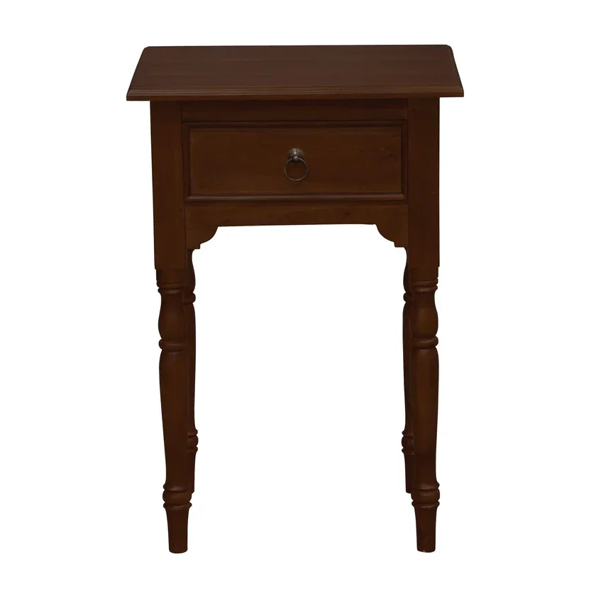CT Huntley Solid Timber Turn Leg 1 Drawer Side Table