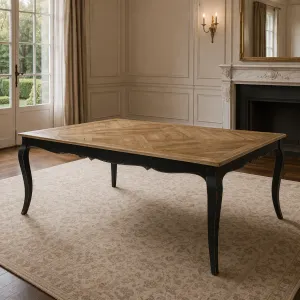 MF Regency Recycled Timber Diamond Pattern Top Dining Table thumbnail 3