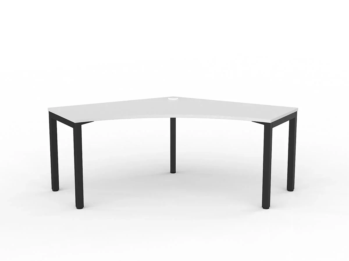 OL Axis Single User 120° Workspace Corner Desk