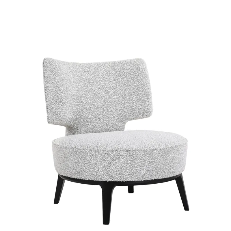 VI Nasa Fabric Upholstered Timber Legs Occasional Chair