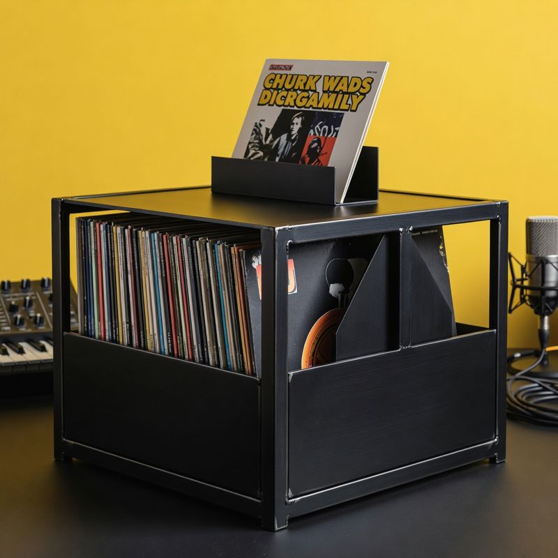 Crate 40 Record Stand