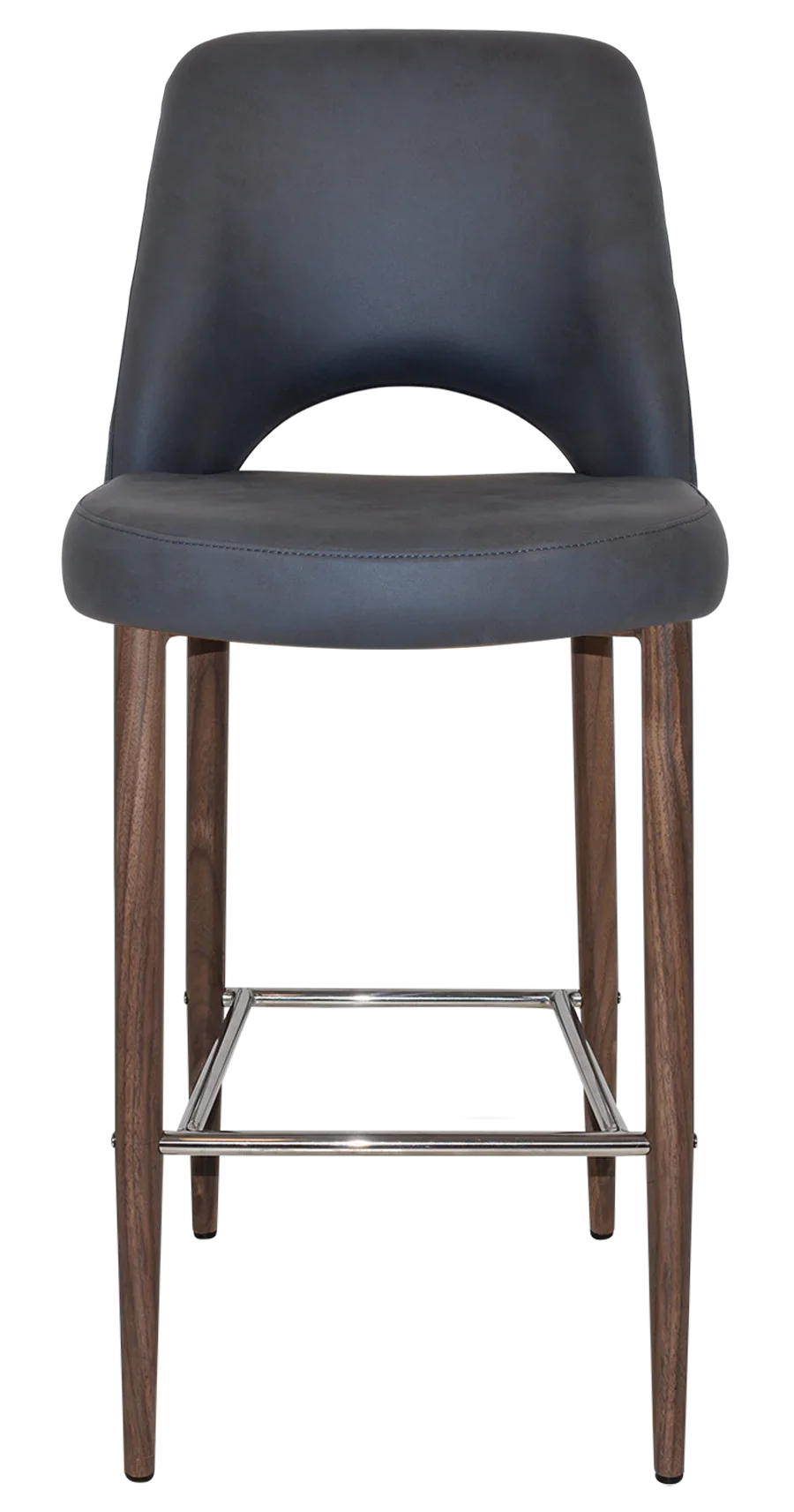 EZ STOOL ALBURY SIDE 750 METAL LIGHT WALNUT
