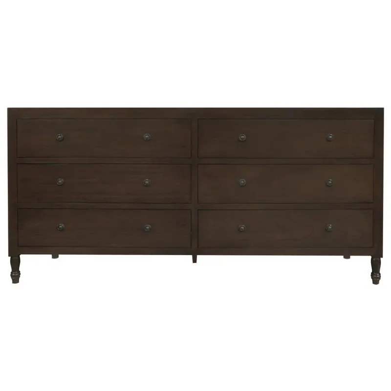 CT Beau Solid Timber 6 Drawer Dresser