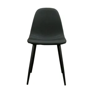 VI Herriot Fabric Upholstered Metal Leg Dining Chair thumbnail 3