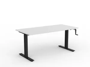 OL Agile Winder Height Adjustable Desk - Black Frame thumbnail 2