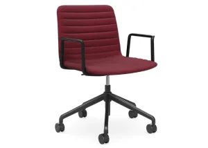 DD Nikola Meeting Chair with Black Arm Rest thumbnail 5