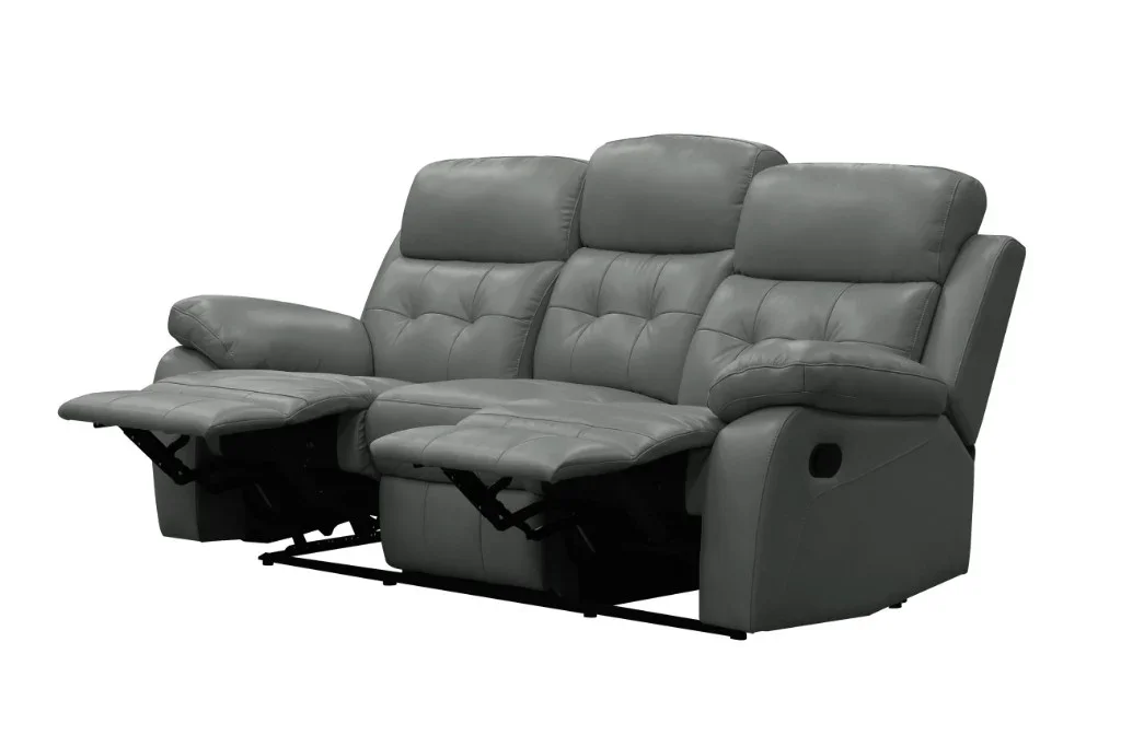 VI Cosmic 3 Seater Leather Recliner Lounge with 2 Single Recliners