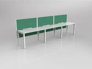 OL Axis 3 User Single Sided Workstation with Hung Screen - Breathe Fabric thumbnail 6