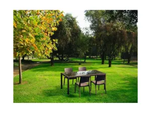 FL 7 Piece Tahiti Hospitality Outdoor Dining Table with Florida Chair thumbnail 5