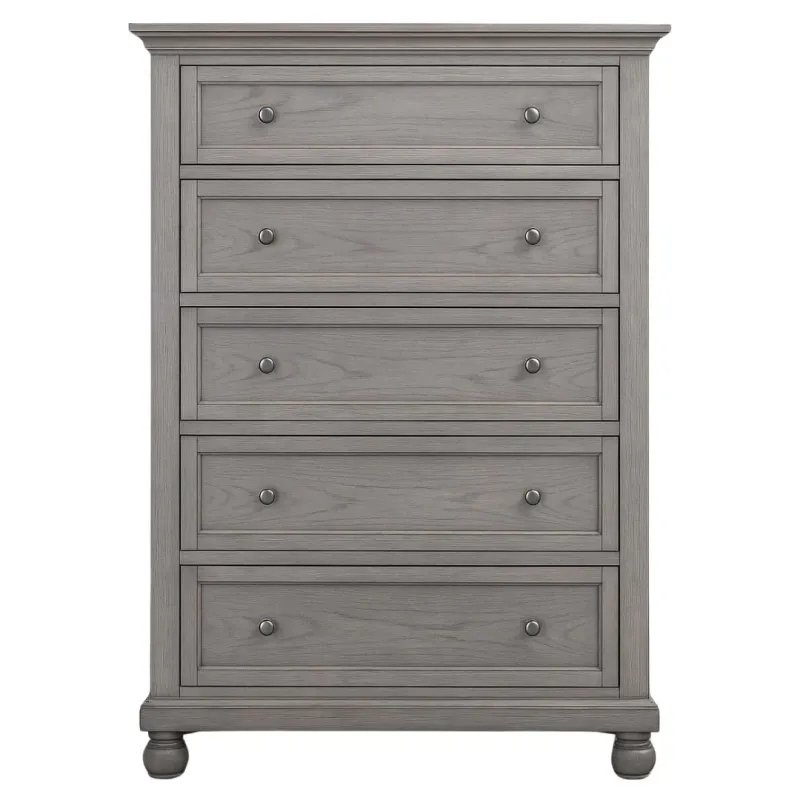 BT Pasadena Tallboy Chest-Aged Black & Grey Sonoma