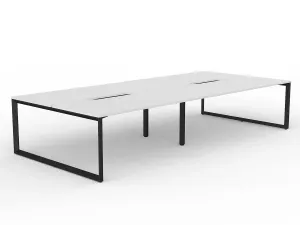 OL Anvil 4-User Double Sided Workspace – White Top with Black Frame thumbnail 12